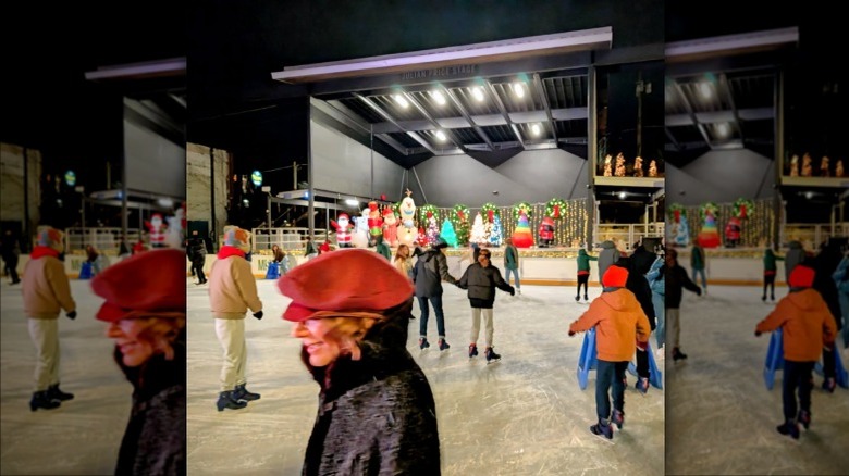 Ice skating at Asheville Yards