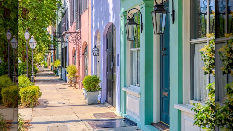 Rainbow Row in Charleston, South Carolina