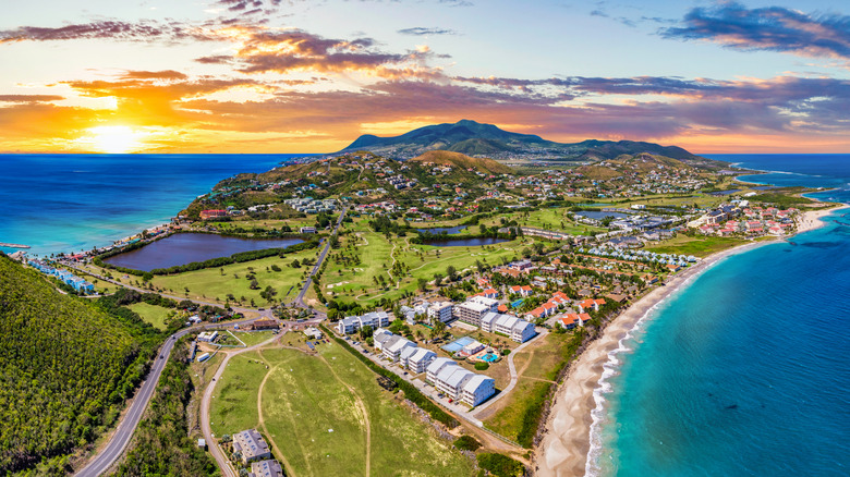 Aerial view of St. Kitts