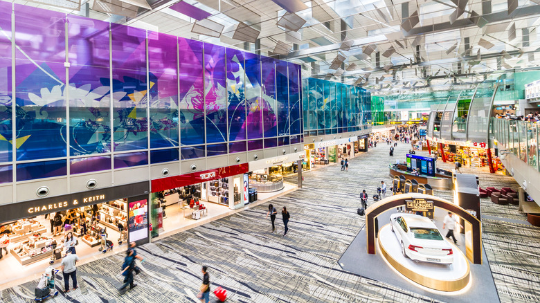 Changi Airport in Singapore