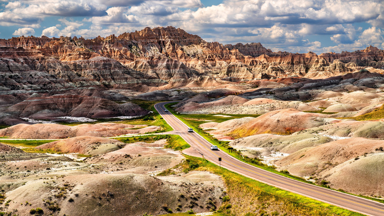 Loop road in Badlands National Park