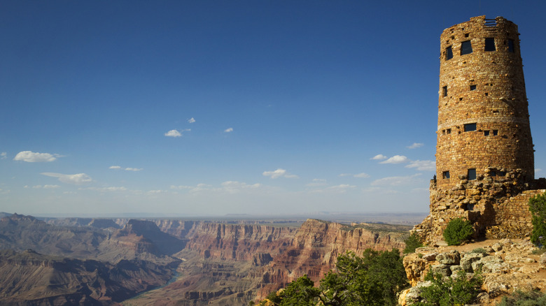 The Desert View Watchtower near the Desert View Campground