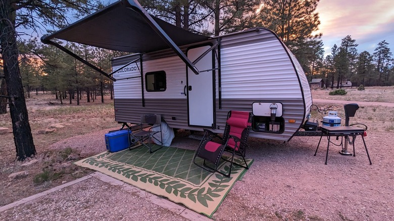Campsite in the Tusayan Montane Campground