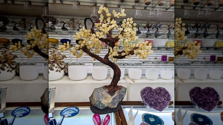 Quartz tree at Jewelry & Mineral of Las Vegas