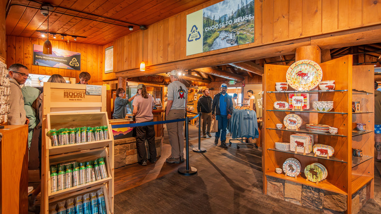 National Park gift store interior