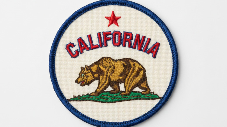 California state flag patch