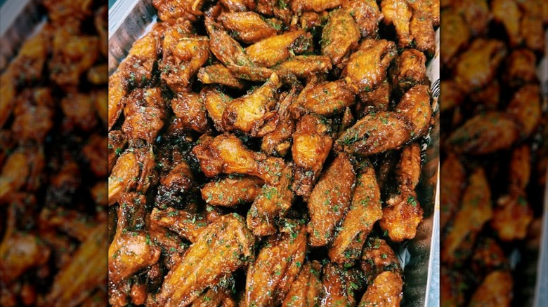 A platter of wings from Magic City Kitchen