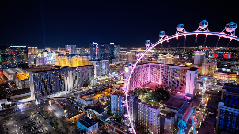 View of the Las Vegas Strip at night