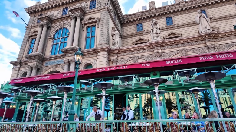 Mon Ami Gabi restaurant patio at Paris Las Vegas Hotel & Casino