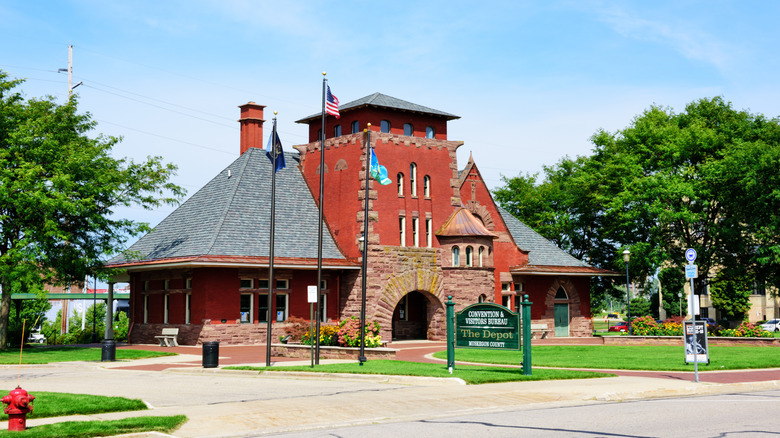 An old train station in Muskegon, Michigan