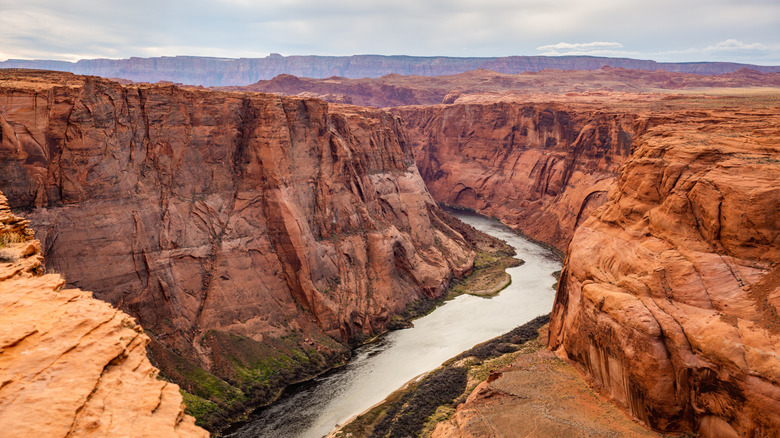 The river running through the Grand Canyon