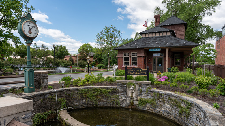 A view of the Welcome Center in downtown Lititz, PA