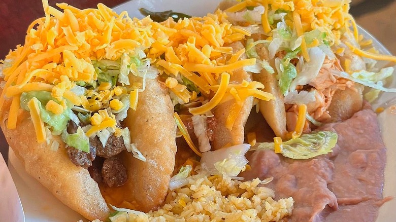 Puffy tacos with cheese from Ray's Drive-In