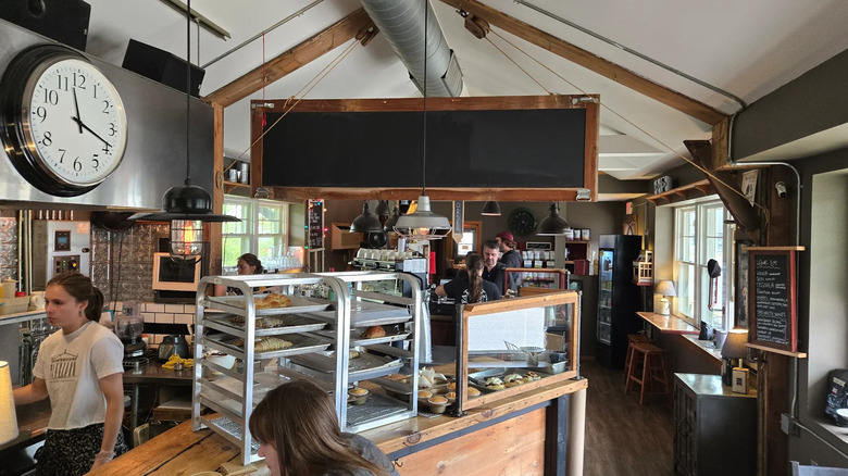 staff and customers inside Fat Cat Coffee Works