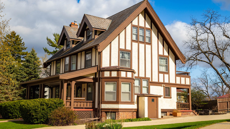 a Swiss-style chalet in New Glarus, Wisconsin