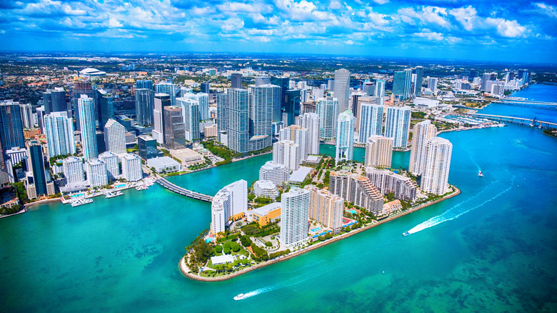 Aerial view of Miami