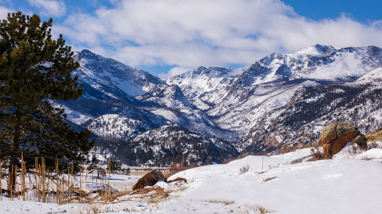 Snow blankets Colorado Rocky Mountains