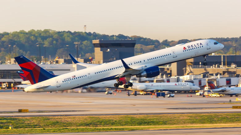 Delta Air Lines Boeing 757-300 airplane at Atlanta Airport (ATL) in Georgia
