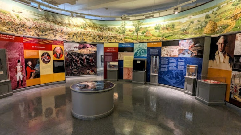 Exhibit inside the Bunker Hill Museum