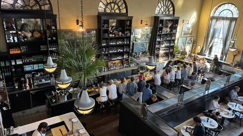 An overview of the interior of The Ordinary in Charleston