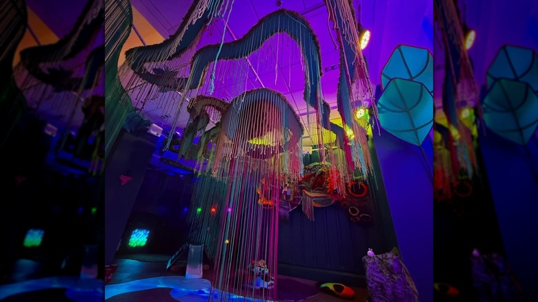 Art exhibit inside PNC PlaySpace at Atlanta's Alliance Theater