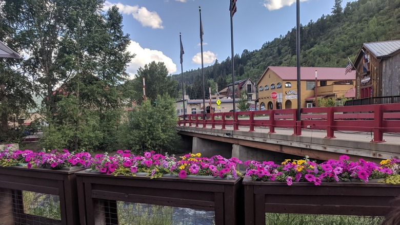 View of Minturn, Colorado from the Saloon patio.