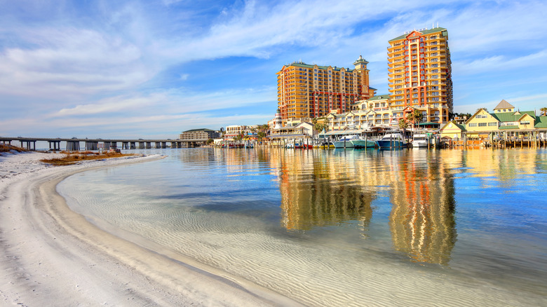 A beach in Destin