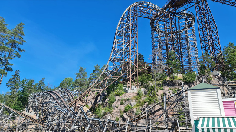 Wildfire roller coaster in Kolmården Wildlife Park in Sweden