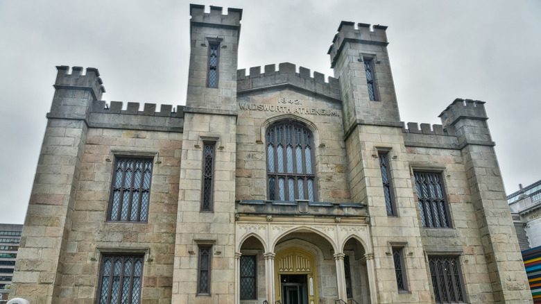 The Wadsworth Atheneum Museum of Art's castle-like exterior