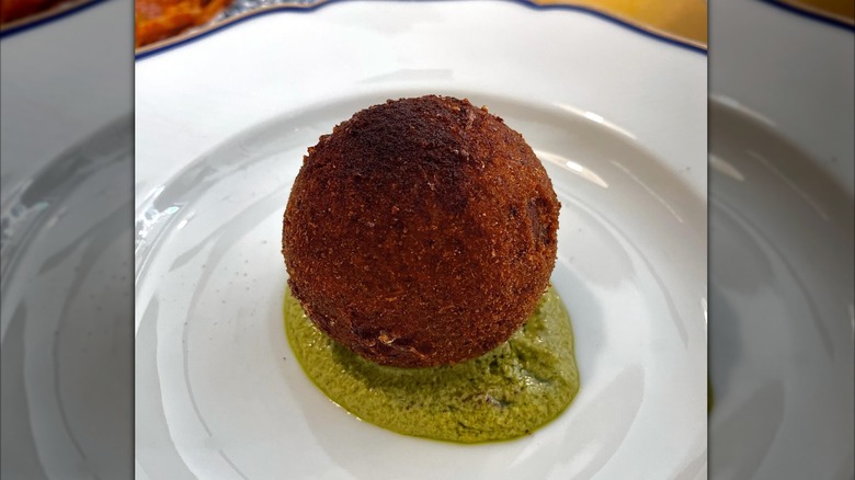 Oxtail meatball at SantoPalato in Rome