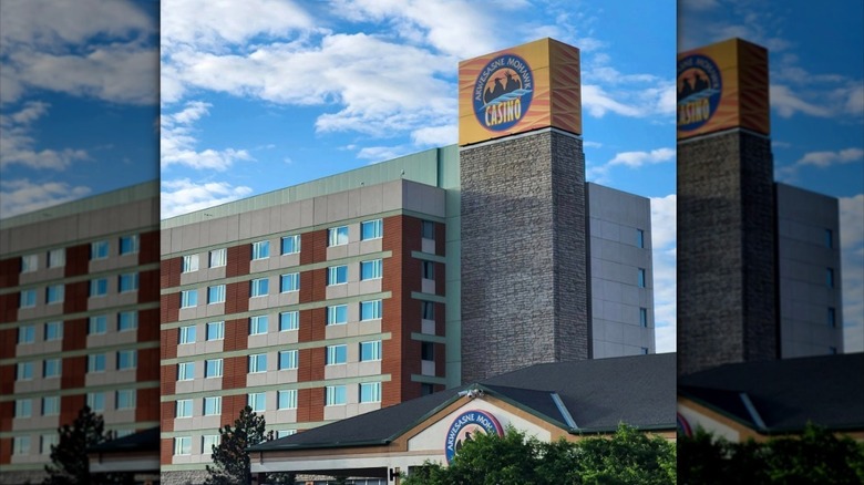 Outside the Akwesasne Mohawk Casino Resort
