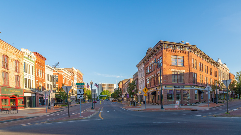 Buildings in downtown Glen Falls.