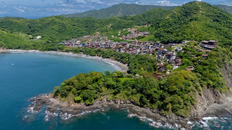 Aerial view of Las Catalinas in Costa Rica