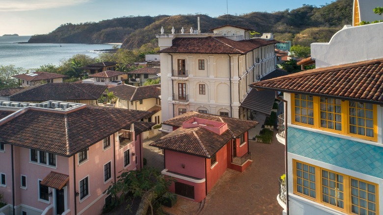 View of the Italian-inspired architecture of Las Catalinas