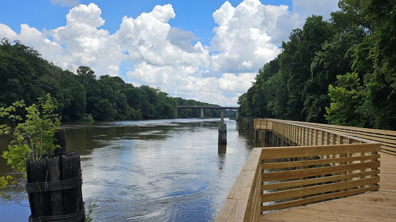 A view of the Roanoke River from Moratoc Park in Williamston, North Carolina