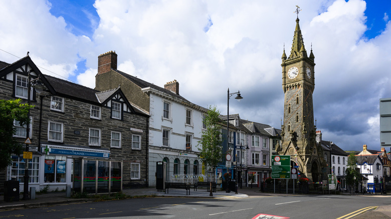 An historic clock tower in the heart of Machynlleth
