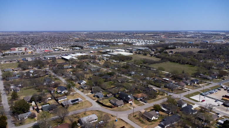 Aerial view of Forney, Texas
