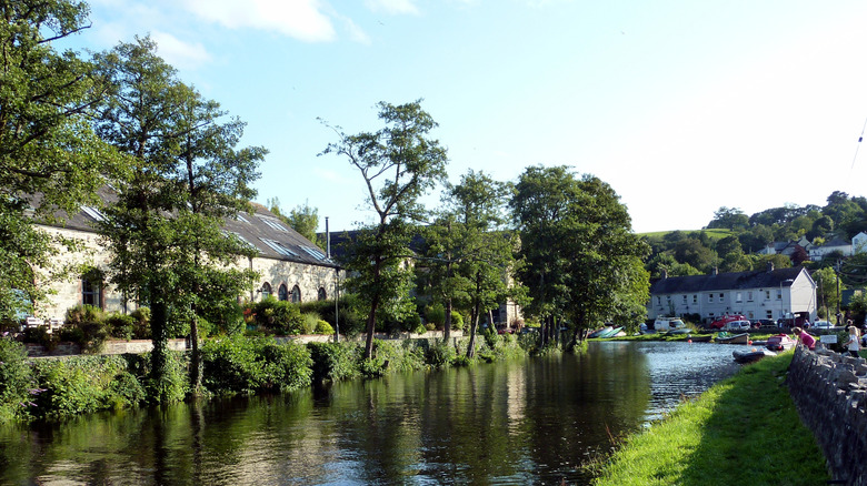 View of Lostwithiel from the River Fowey