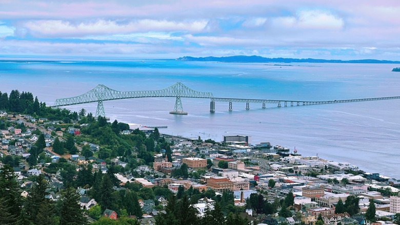View from Astoria Column, near official starting point of TransAmerica Trail