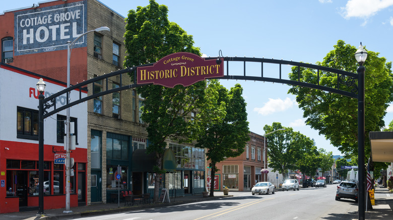 The gateway to Historic Downtown Cottage Grove