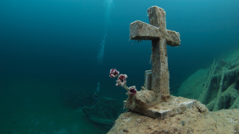 The Austrian Alps' surreal and unique underwater landscapes.