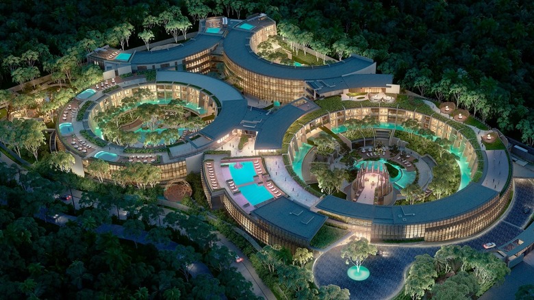 Aerial view of Secrets Tulum Resort & Beach Club