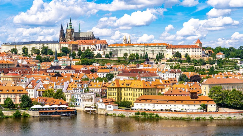 View of Prague from the Vltava River