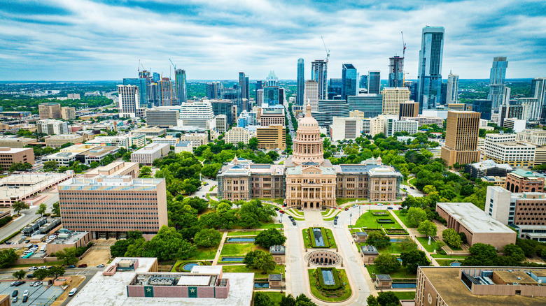 Aerial view of Austin, Texas