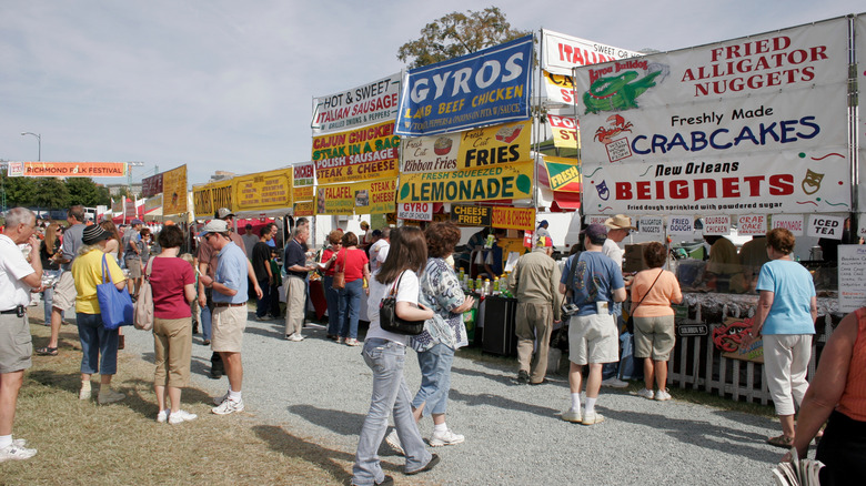 Vendors at Richmond Folk Festival