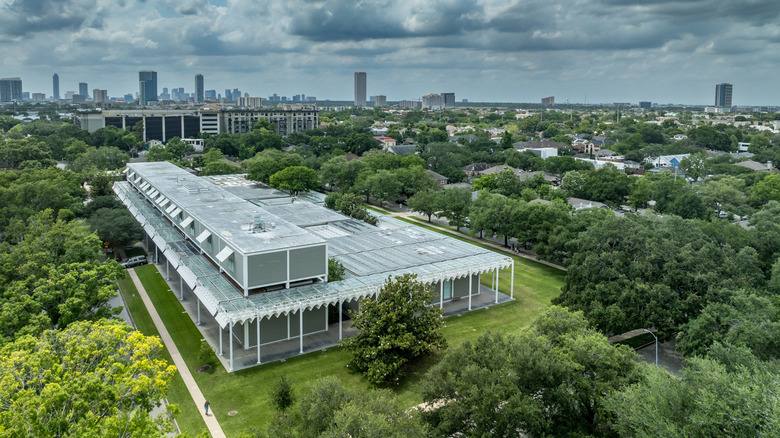 Aerial view of The Menil Collection