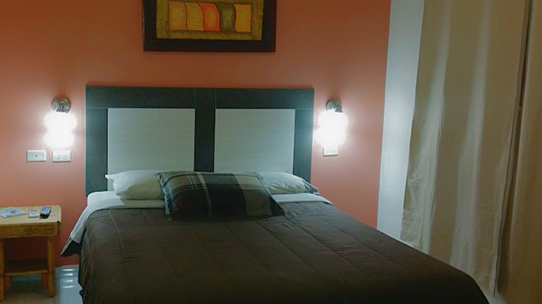 A room at the budget-friendly Dreams Hotel