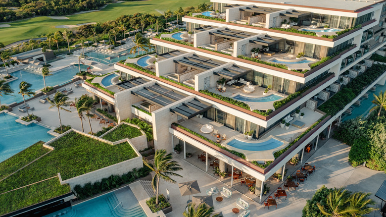Aerial view of ATELIER Playa Mujeres
