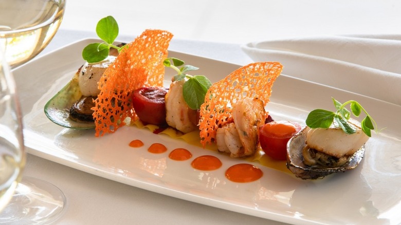 A seafood dish at Spice Island Beach Resort