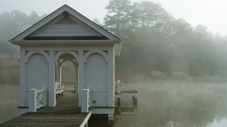 The boathouse at Blackberry Farm in Tennessee